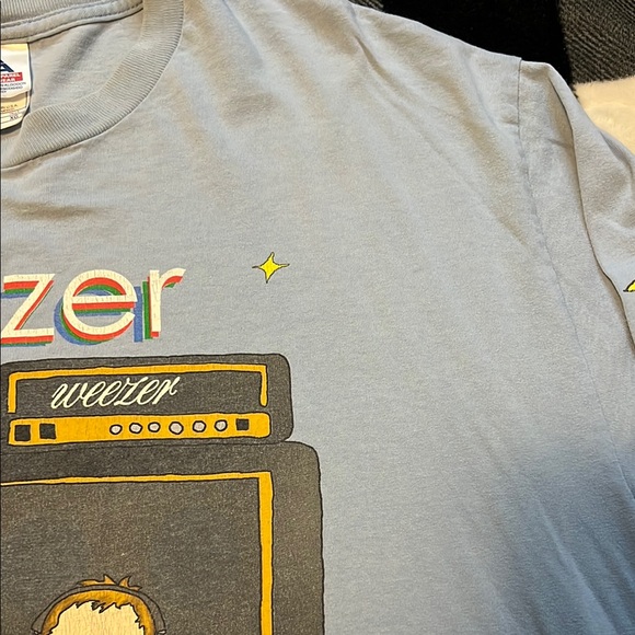 Weezer Enlightenment Tour 2002 Cute Baby Guitarist Graphic Concert Tee. … - Picture 10 of 16